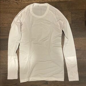 Lululemon White Long Sleeve Swiftly Tech Top